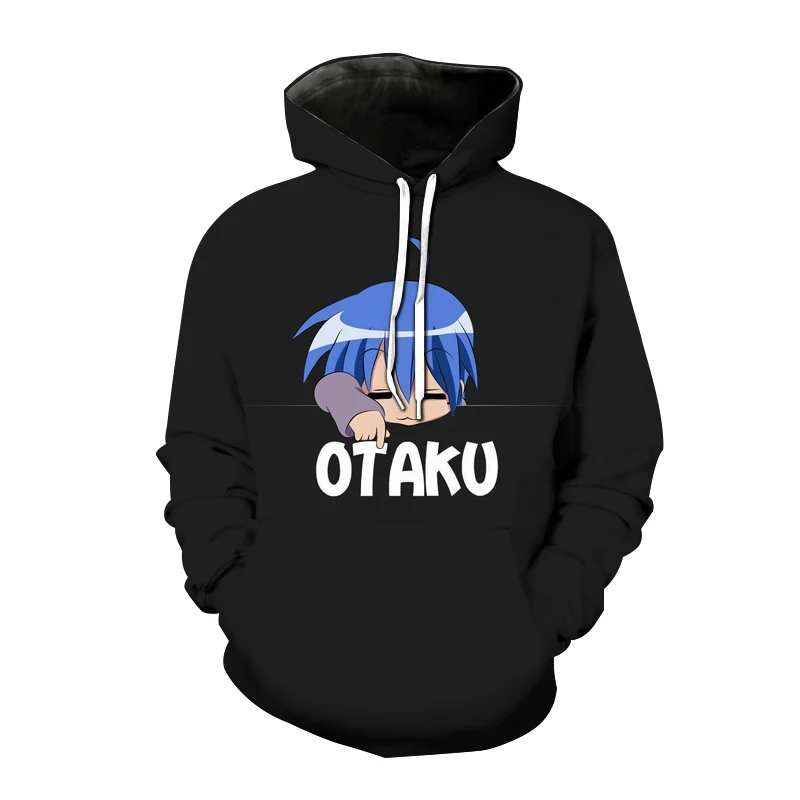 

New OTAKU Hoodies Anime Lucky Star 3D Printed Sweatshirt Men Women Fashion Oversized Hoodie Harajuku Pullover Hoody Unisex Coats