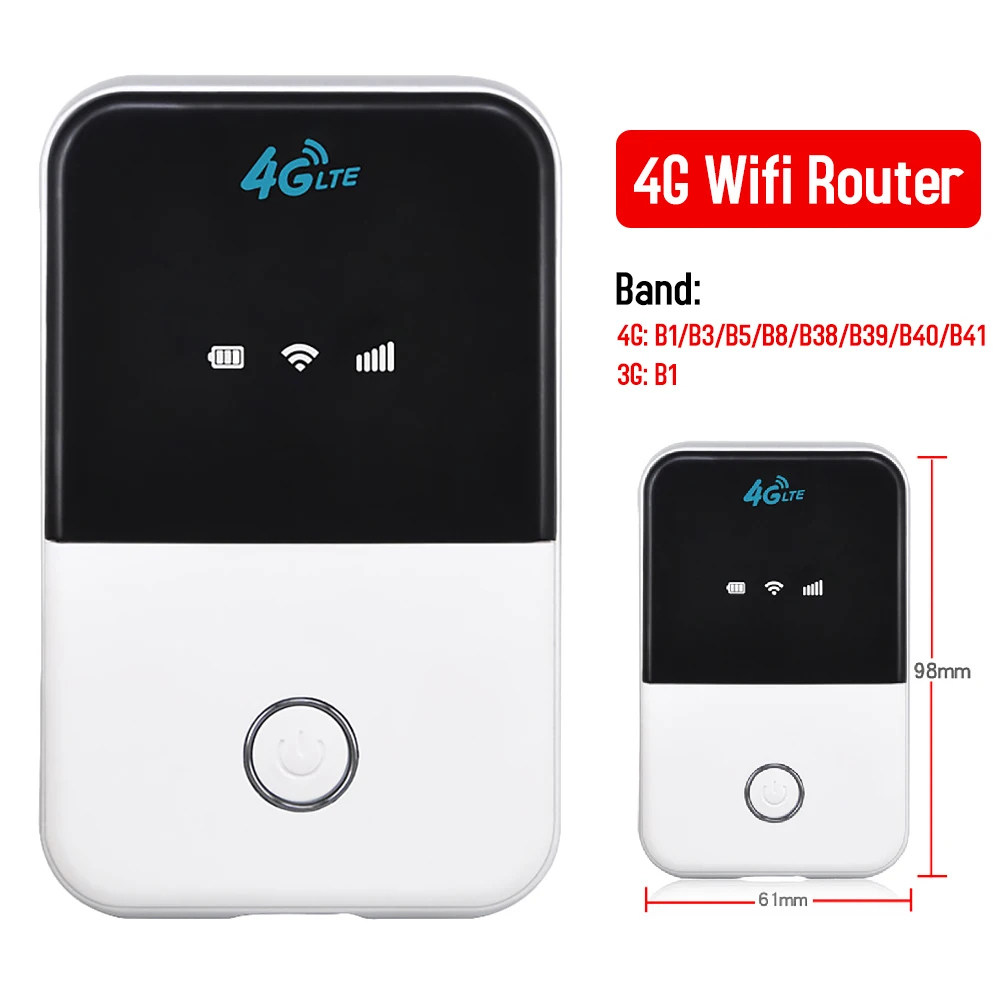 

Wireless Wifi Modem Router 150Mbps 3 Mode 4G LTE Portable Pocket Car Mobile Wifi MIFI Wireless Broadband Hotspot for Windows MAC