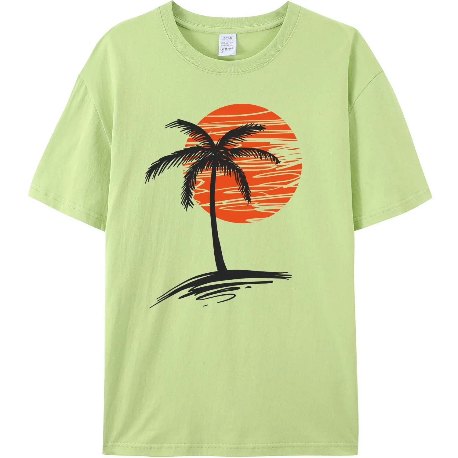 Футболка мужская с коротким рукавом 100% хлопок принтом