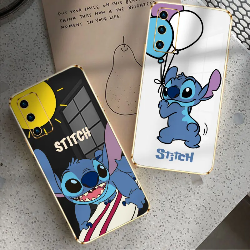 

Phone Soft Case for Samsung Galaxy S21 Plus S22 Ultra S20 FE Note 20 10 Lite S21Ultra Back Casing Stitch Funny Cartoon Disney