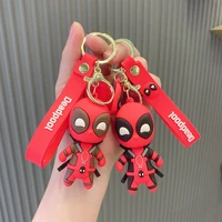 deadpool cute keychain key chain accessories car key ring doll pendant
