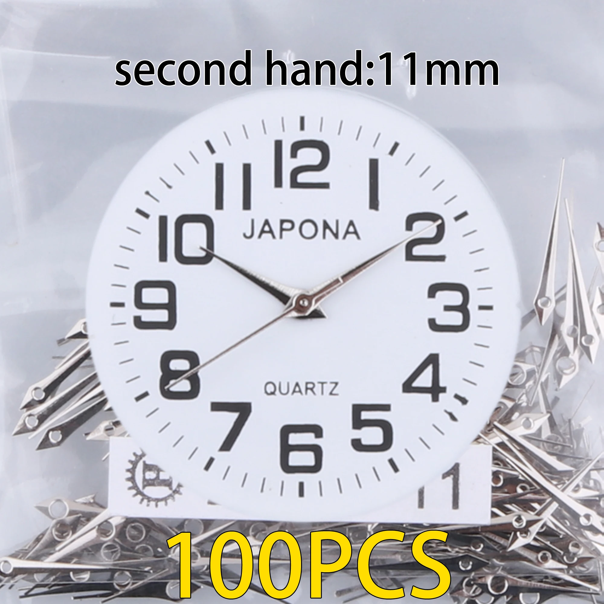 100pcs watch hands silvery Watch hand Watch pointer 2035 watch hand, applicable PC21 hand sl68 hand gl68 hand sl39 hand