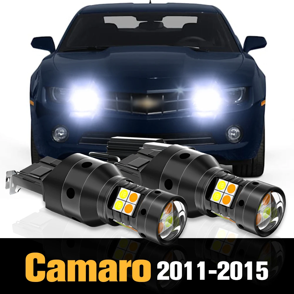 

2pcs Canbus LED Dual Mode Turn Signal+Daytime Running Light DRL Accessories For Chevrolet Camaro 2011-2015 2012 2013 2014