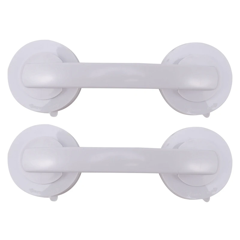 

2X Vacuum Sucker Suction Cup Handrail Bathroom Super Grip Safety Grab Bar Handle For Glass Door Bathroom Elder