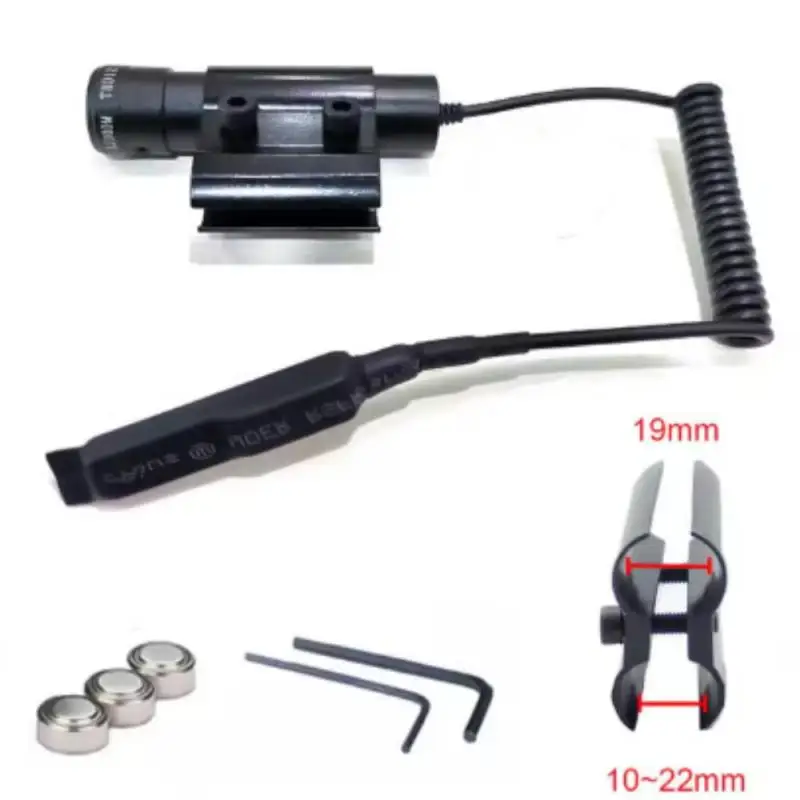 Лазерный прицел с красной и зеленой точкой для страйкбольного пистолета