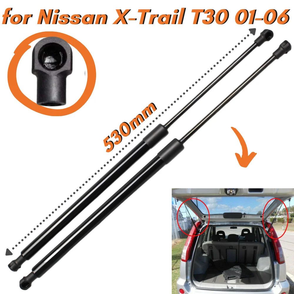 

Qty(2) Trunk Strut For Nissan X-Trail 2001-2006 90450-8H31A 90451-8H31A 90451-EQ30A Lift Support Spring Tailgate Rear Boot Shock