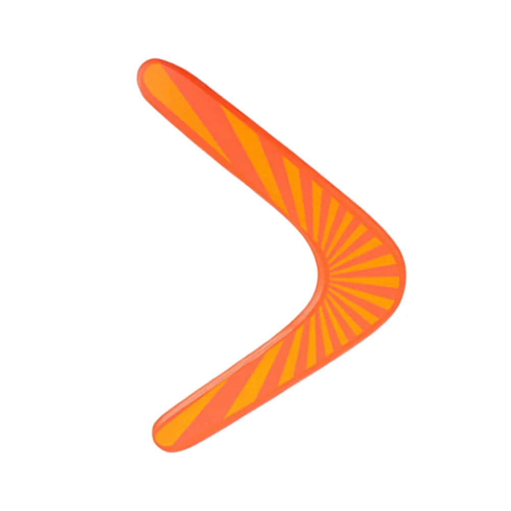 

Wooden Boomerang Maneuver Dart Outdoor Sports Wood Equipment Flying (Orange)