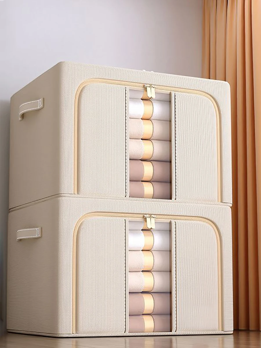 

Fabric Finishing Collapsible Capacity Waterproof Household Down Blanket Large Box Quilt Wardrobe Storage Organizer Closet