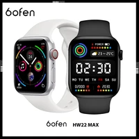 60fen hw22 max smart watch men women support nfc blood pressure blood oxygen monitor ip67 waterproof smartwatch for ios android
