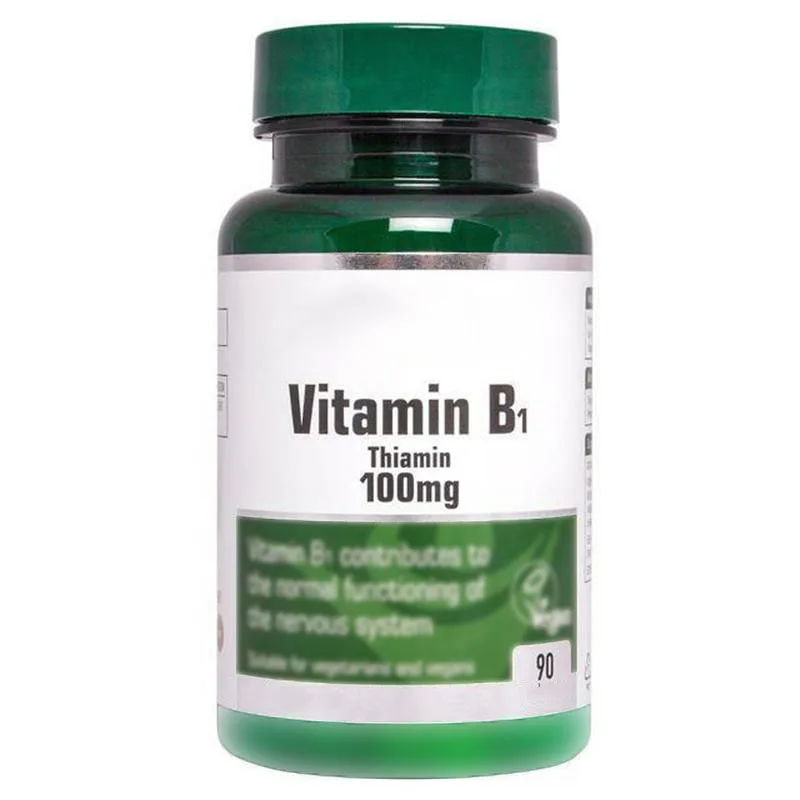 

Vitamin B1 Thiamin Hydrochloride 100mg*90pcs=1bottle Natures Aid