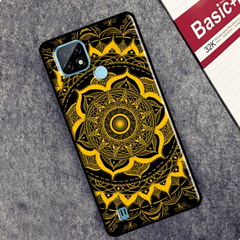 Чехол с индийским узором Мандала для OPPO Realme 7 8 Pro Q3 C3 C11 C15 C21 GT OnePlus 9R 8T Nord 2 9