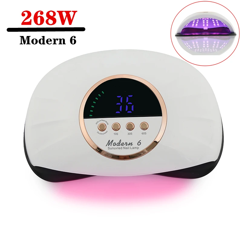 

268W 69LED Lights Nail Dryer Modern6 Red Light Fast Drying LED Nail Lamp Gel Polish Dryer Smart Sensor Nail Lights for Tow Hands