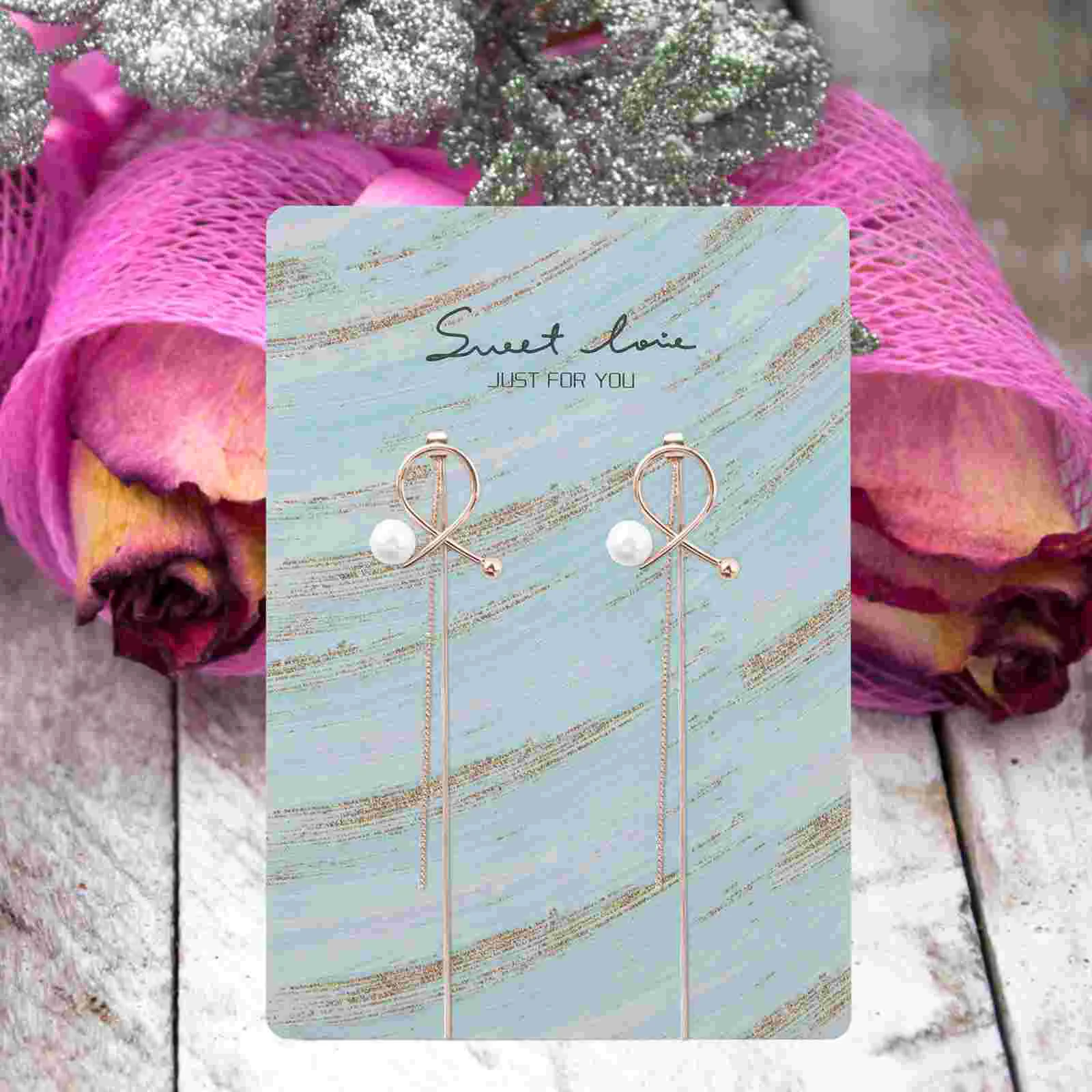 100 шт. брелок для дисплея ожерелье карты ювелирные изделия продажи серьги