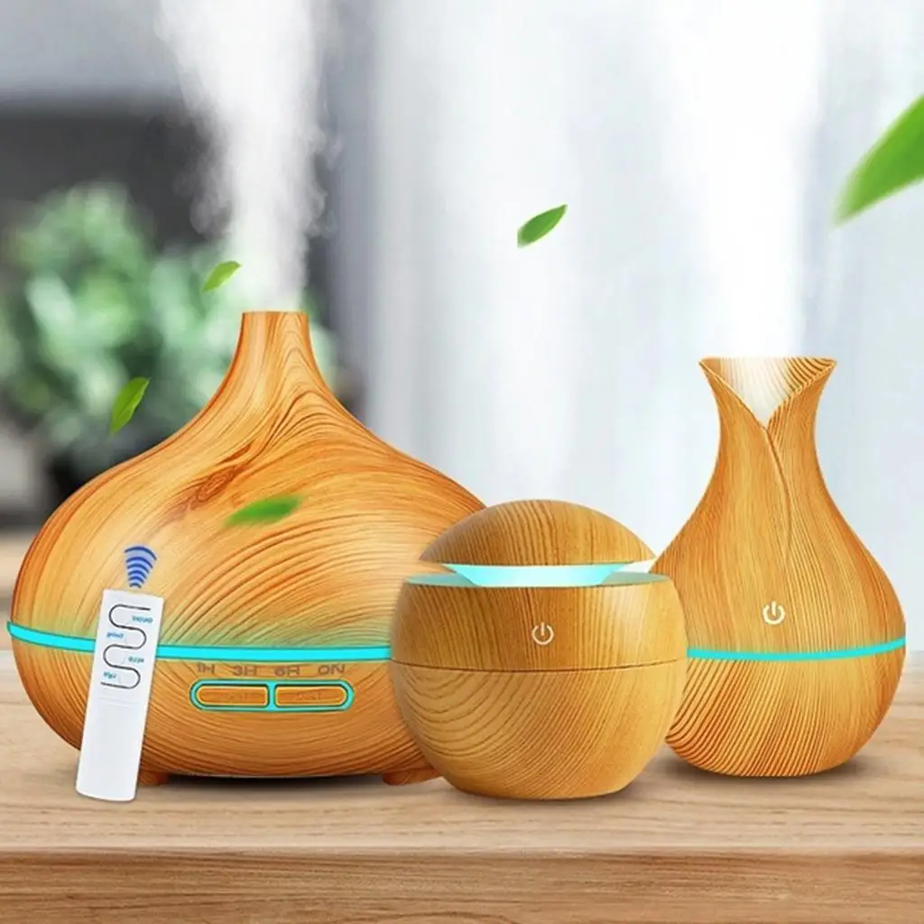 1 Pc Aroma Essential Oil Diffuser + 2 Pc Air Purifier Humidifier Set