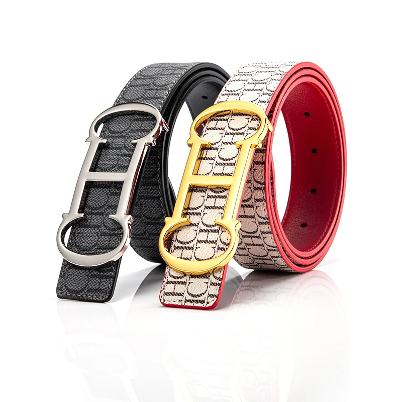 

CHCH New cow leather+PVC Women Style Belt Fashion 3.5CM Luxury Cowhide Casual Business Cummerbunds Free Size free size