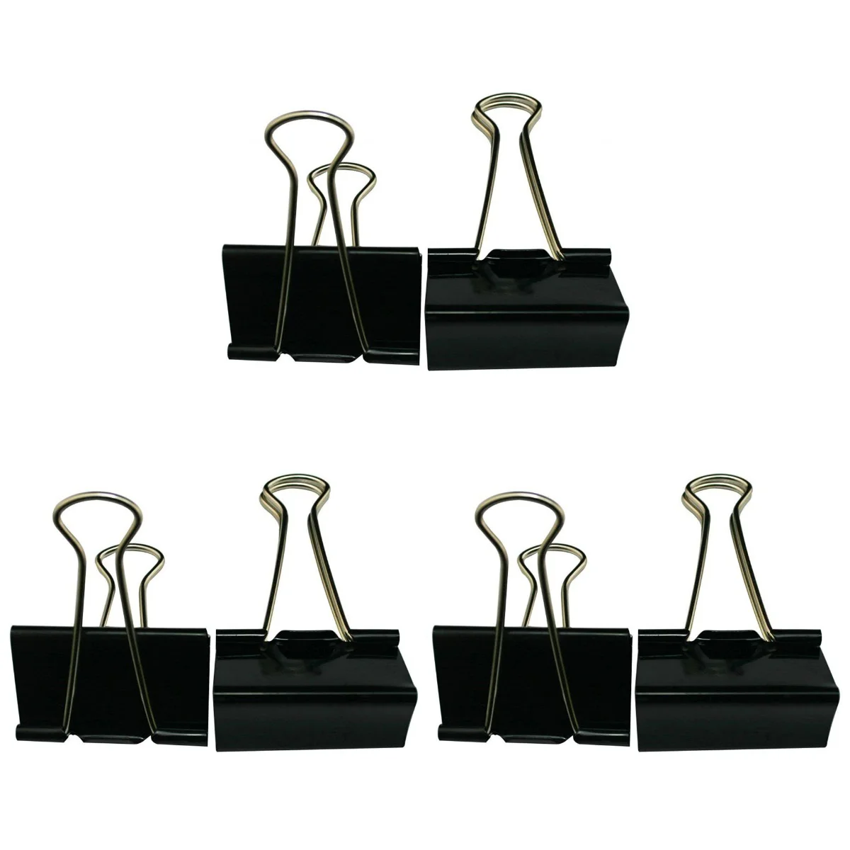 

Clip Clips Binder Paper Office Metal Stationery Clamp Holder Daily Black Supplies Financial 25Mm Use Memo Photo Folder File