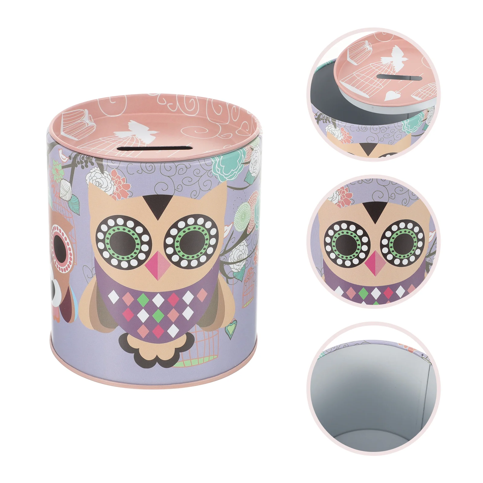 Копилка с совой контейнер для монет детская банка взрослых небьющиеся