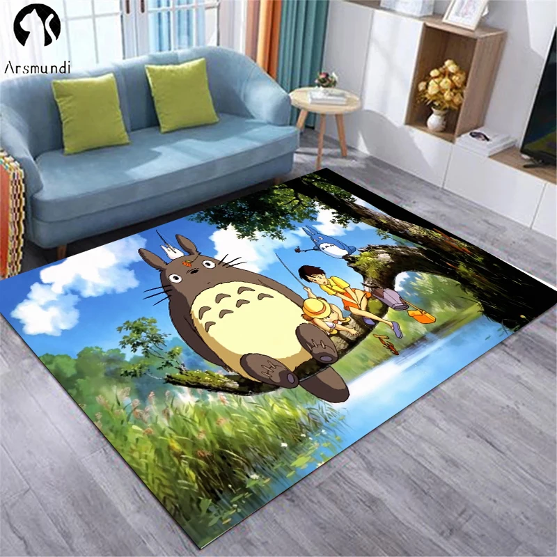 

Коврик для ванной комнаты Totoro, настенный ковер для детской комнаты, гостиной, кухни, домашние коврики для ног