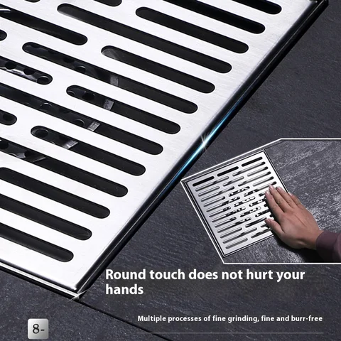 10/12 см дренажный трап из нержавеющей стали 304, большой диаметр с высоким потоком для сада, ванной комнаты, скрытый слив для пола с защитой от запаха