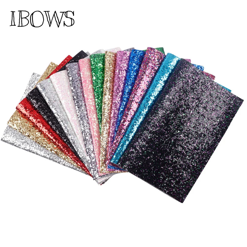 22cm30cm chunky glitter fabric shiny laser sequins patchwork diy bag shoes accessories fabric handmade phone case material free global shipping
