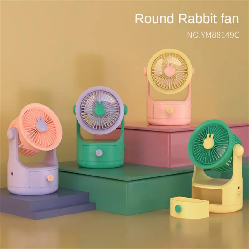 

Student Cute Fan Mute Ultra-quiet Ventilador Usb Rechargeable Creative Desktop Fans Ar Condicionado Summer Learning Usb Fan Mini