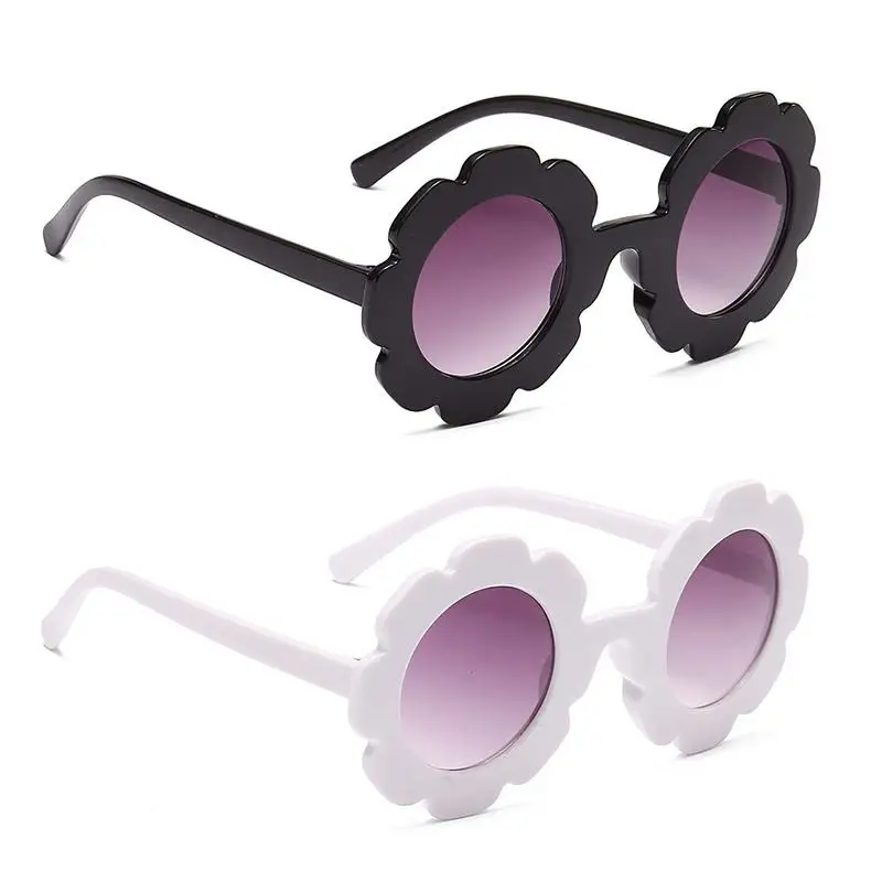 

2 пары детских солнцезащитных очков Легкие круглые детские солнцезащитные очки с УФ-защитой 400 детские солнцезащитные очки с оправой из АБС-пластика для девочек