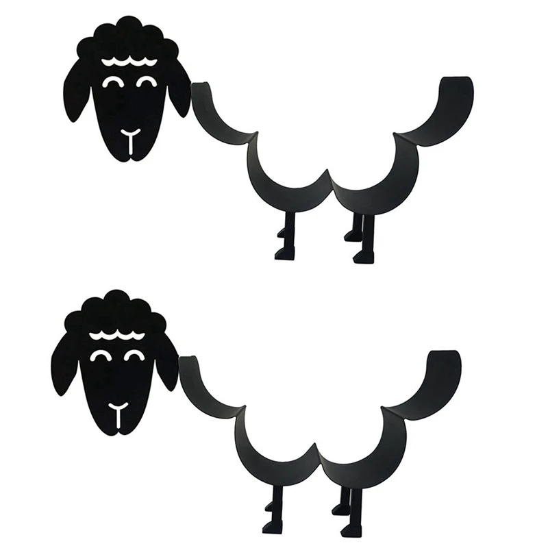 

2X Sheep Decorative Toilet Paper Holder Standing Bathroom Tissue Storage Toilet Roll Holder Paper Bathroom Storage-B