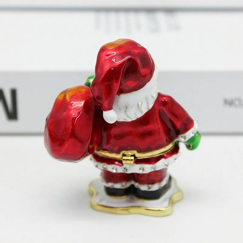 Рождественские подарки шкатулка для украшений с Санта-Клаусом и Оловянным