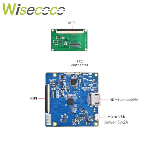 Wisecoco 3,8 дюймовый OLED-дисплей VR AR экран высокая яркость 1080x1200 AMOLED панель HMD MIPI плата привода 3,81 дюйма