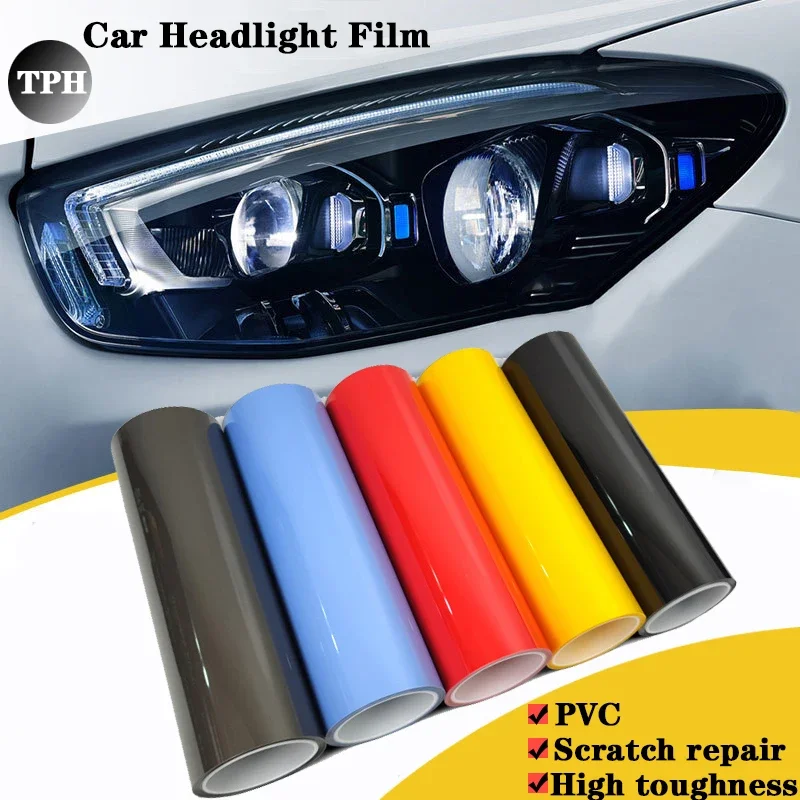Желтая пленка для автомобильных фар задние фары и противотуманная лампа дымовая