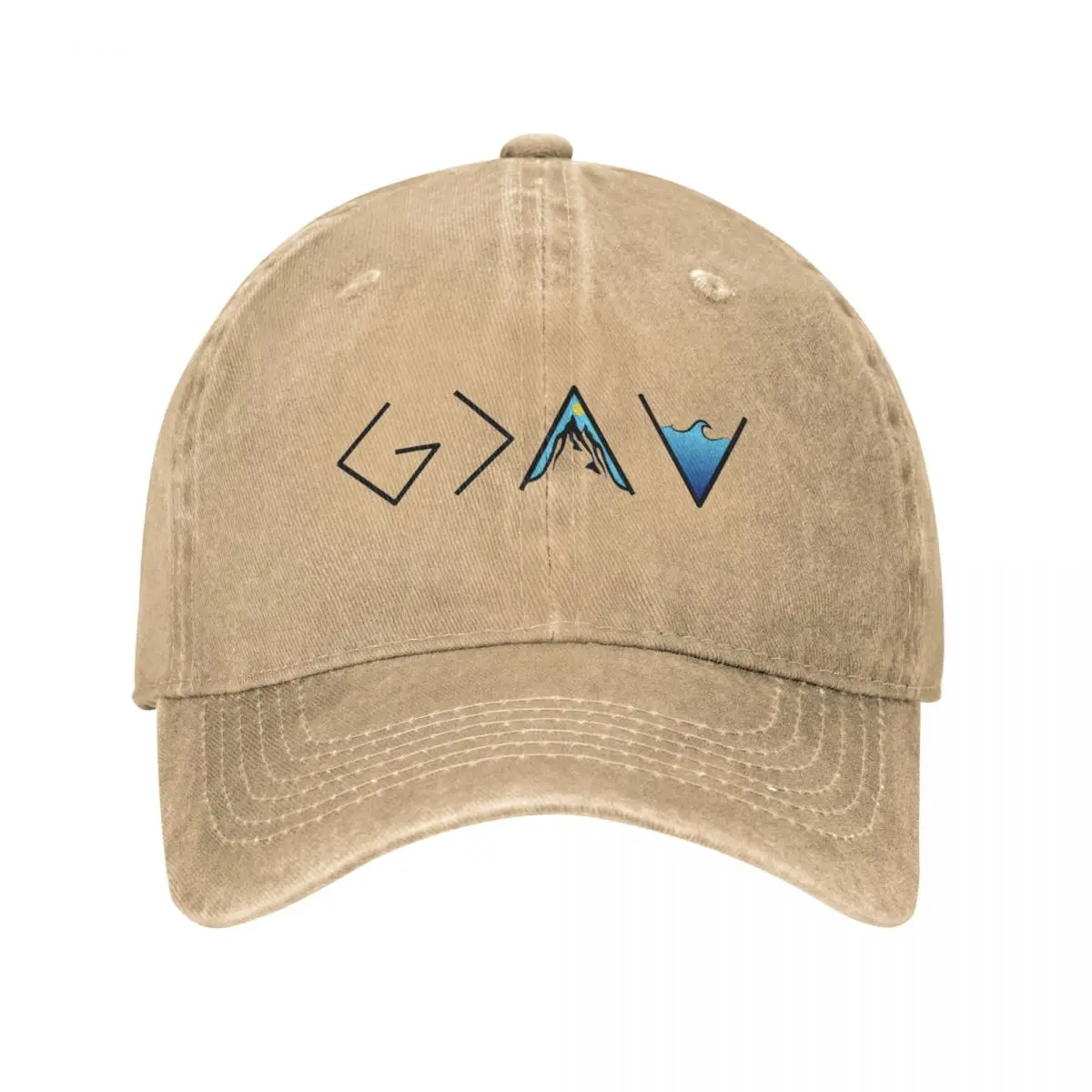 

Bible Verse God Is Greater Than The Highs And Lows Trucker Hat Distressed Denim Catholic Christian Quote Dad Hat Adjustable