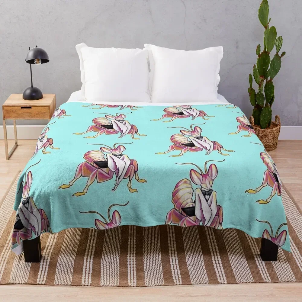 Shim the fancy Jeans одеяло для дивана с орхидеей и мантисом