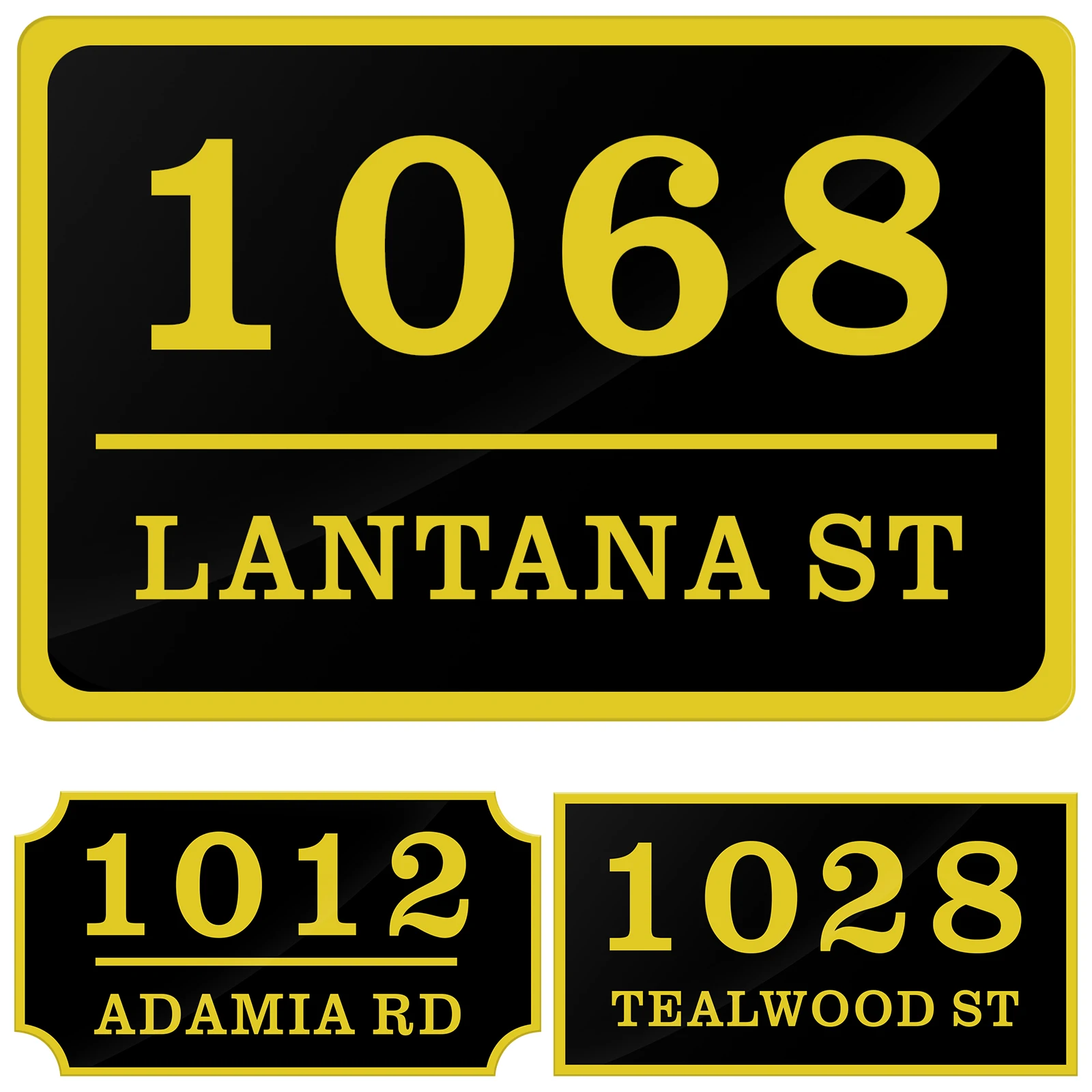 

BILEEDA табличка-адресник для дома из ПВХ для квартиры, комнаты, улицы, почтового ящика, Адресные таблички