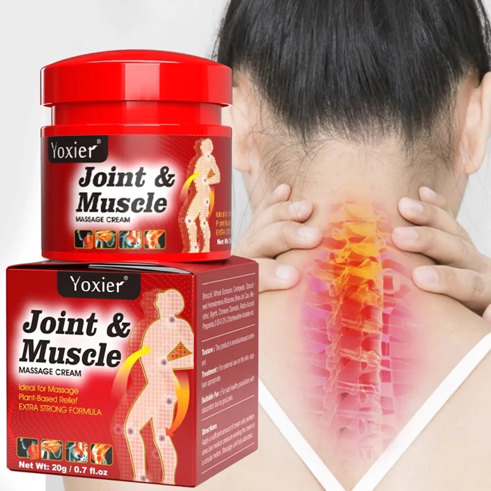 

20g Joint Muscle Massage Cream Pain Cream Relieve Pain Rheumatoid Arthritis Muscle Pain Sprain Knee Shoulder Joint Body Care