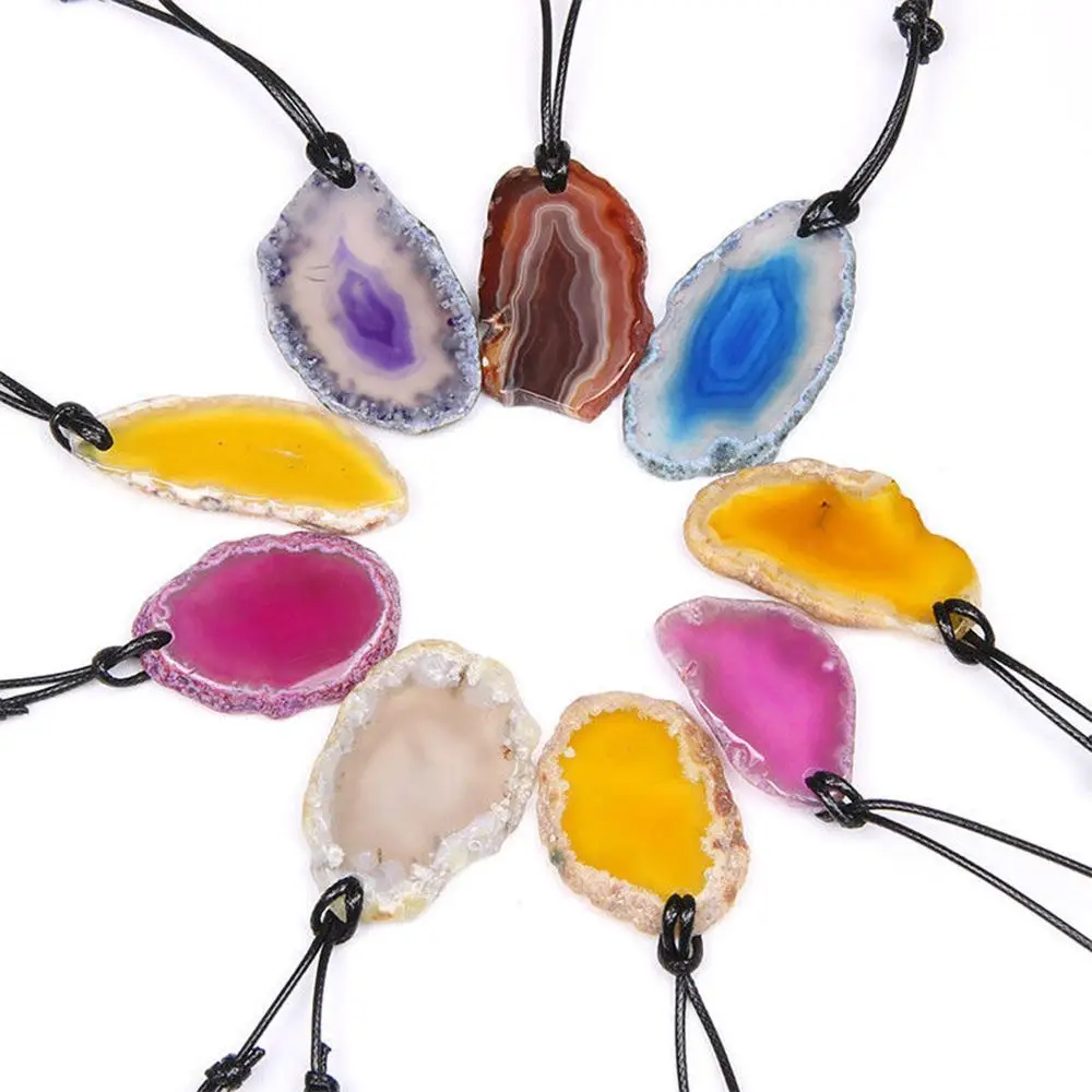 Натуральный агат жеода камень Рейки кварцевый кулон ювелирные аксессуары