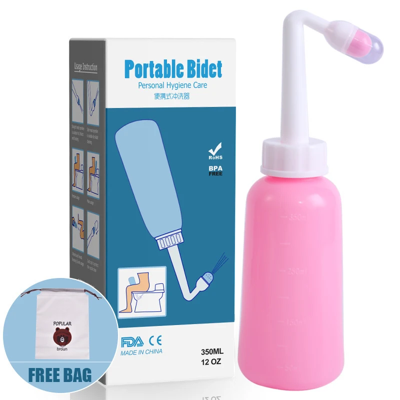 

Portable Toilet 350ml Mobile Bidet Sprayer Pot Personal Cleaner Privacy Women Baby Cleansing Body Washer Hygiene Washing Bottle
