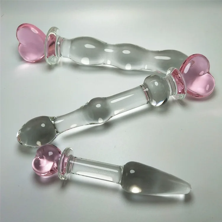 Секс-игрушки для влюбленных подарки стеклянная анальная пробка женщин и мужчин