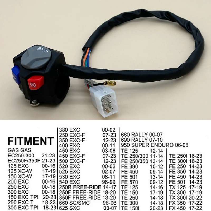 Мотоциклетный переключатель со звуковым сигналом и кнопкой на руле для KTM EXC XC-W SXC