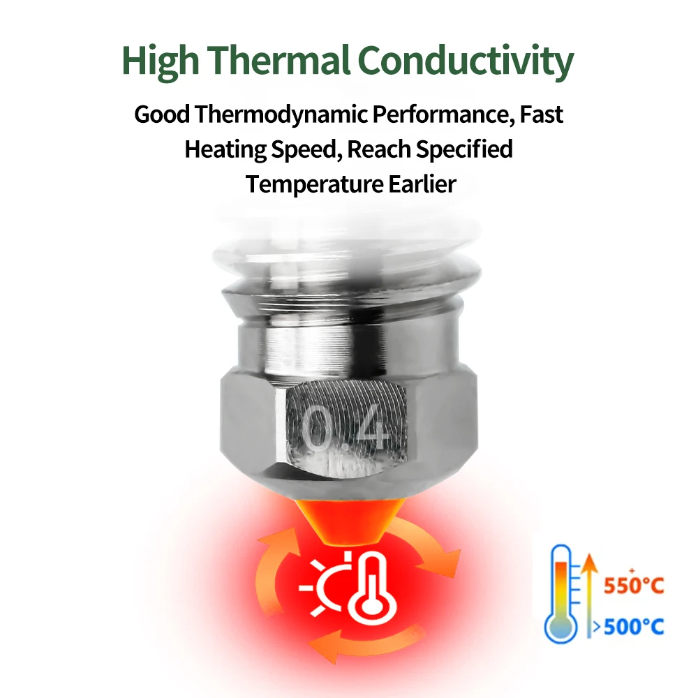 Для бамбукового лабораторного Hotend сопла биметаллическая из закаленной стали