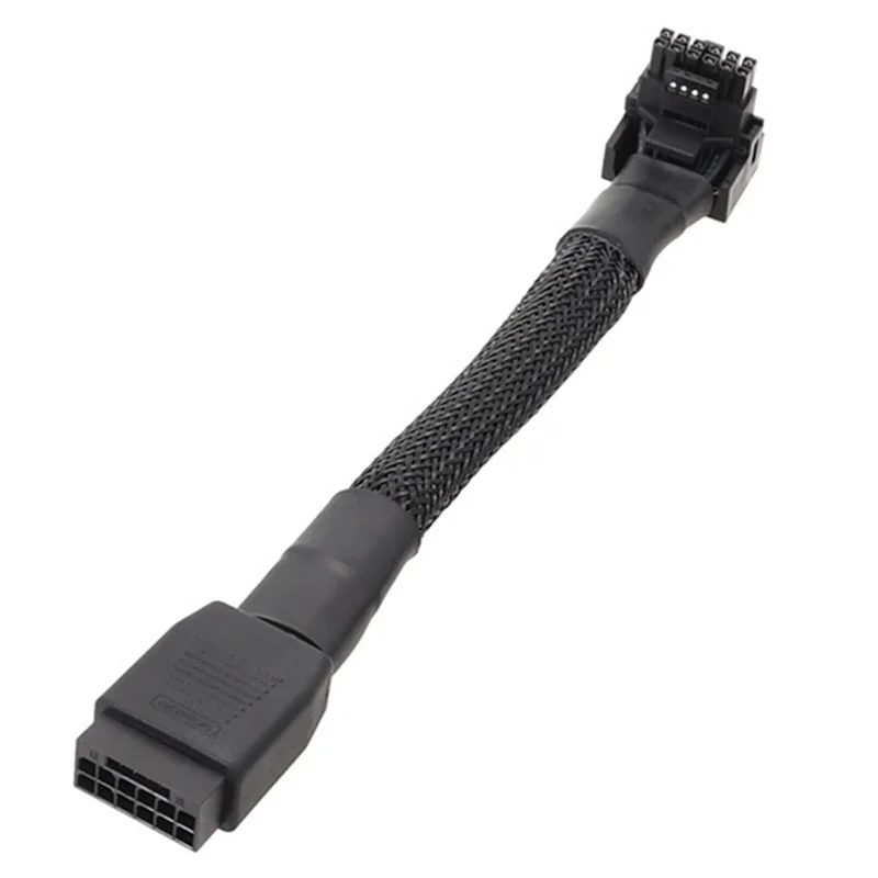 16 контактов видеокарта локтевой кабель 2VHPWR с прямой поворотной головкой PCIE5.0 12 + 4