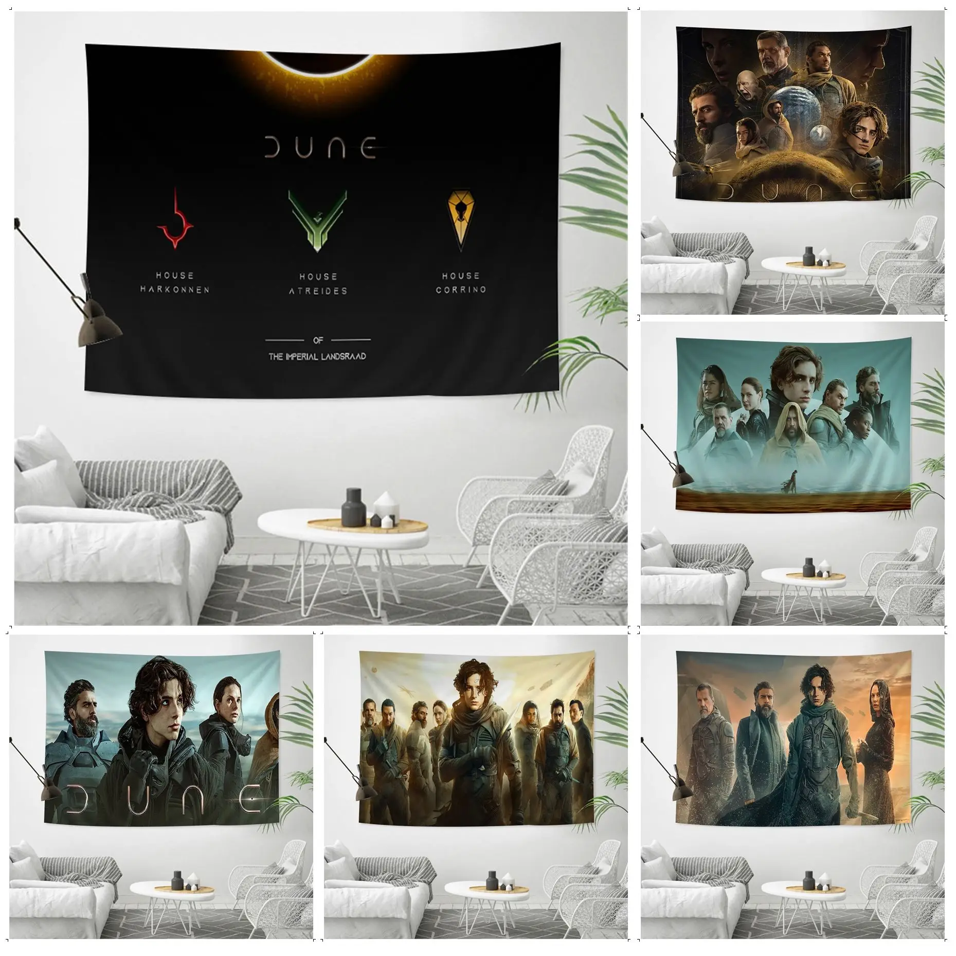 

Dune Printed Large Wall Tapestry Bohemian Wall Tapestries Mandala Kawaii Room Decor