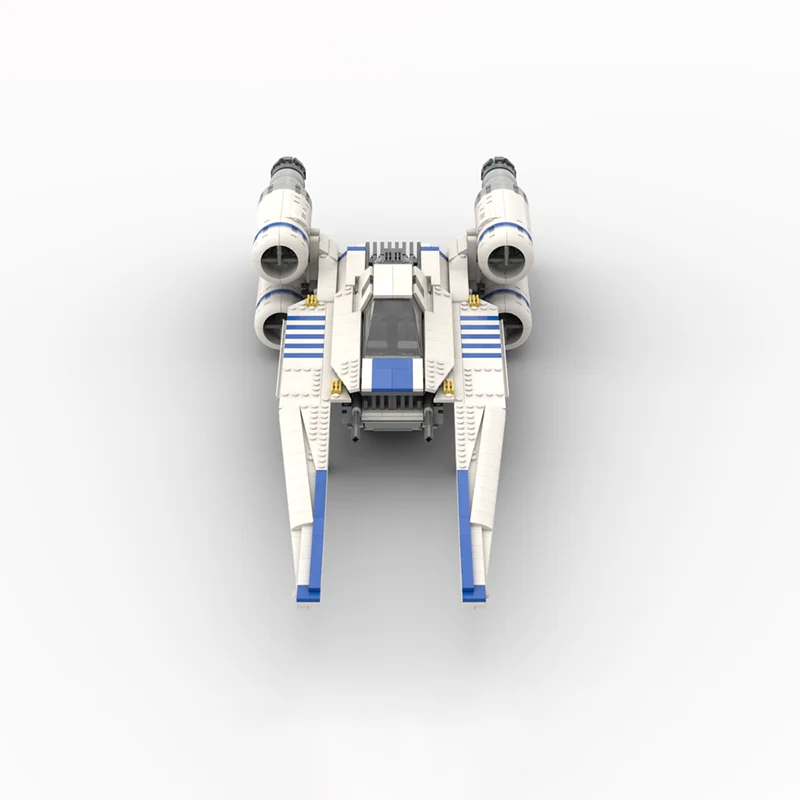 Фото 1453 детали MOC U-WING MINIFIG, модель звездной битвы, строительные блоки, рождественский подарок, игрушки, демонстрация, DIY, образовательный конструктор, сборка. №3
