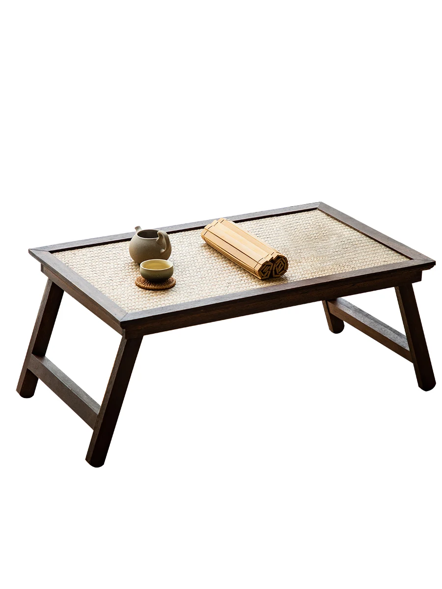 

Household Folding Kang Table Low Table Bay Window Small Coffee Table Tatami Table Balcony Tea Table Solid Wood Tea Table