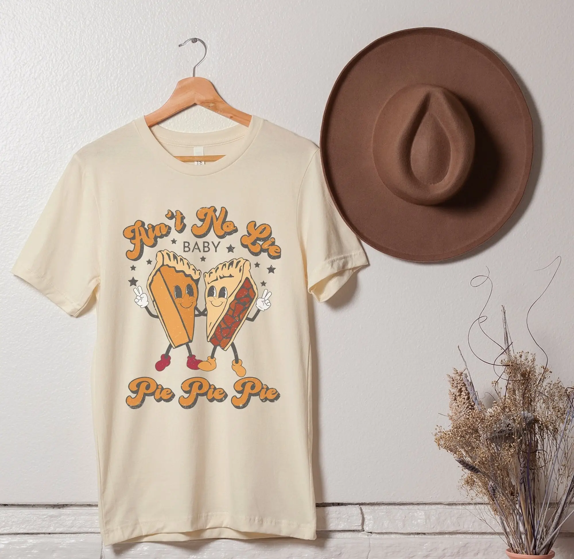 Симпатичная Модная Винтажная футболка на День Благодарения с изображением