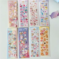 ins cartoon animal cute stickers hot silver diy goo card collage hand account mobile phone stationery kawaii decorative sticker
