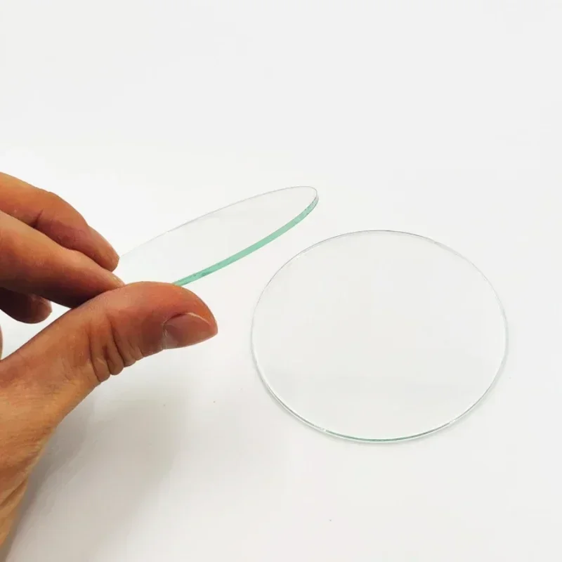 Круглая прозрачная плоская стеклянная линза 80 мм 82 85 88 90 97 с высоким