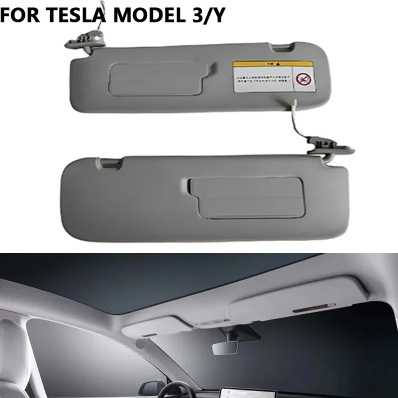 

Front Window Cover Shade Blind Sunvisor with Mirror For Model 3/Y 1490405-41-C