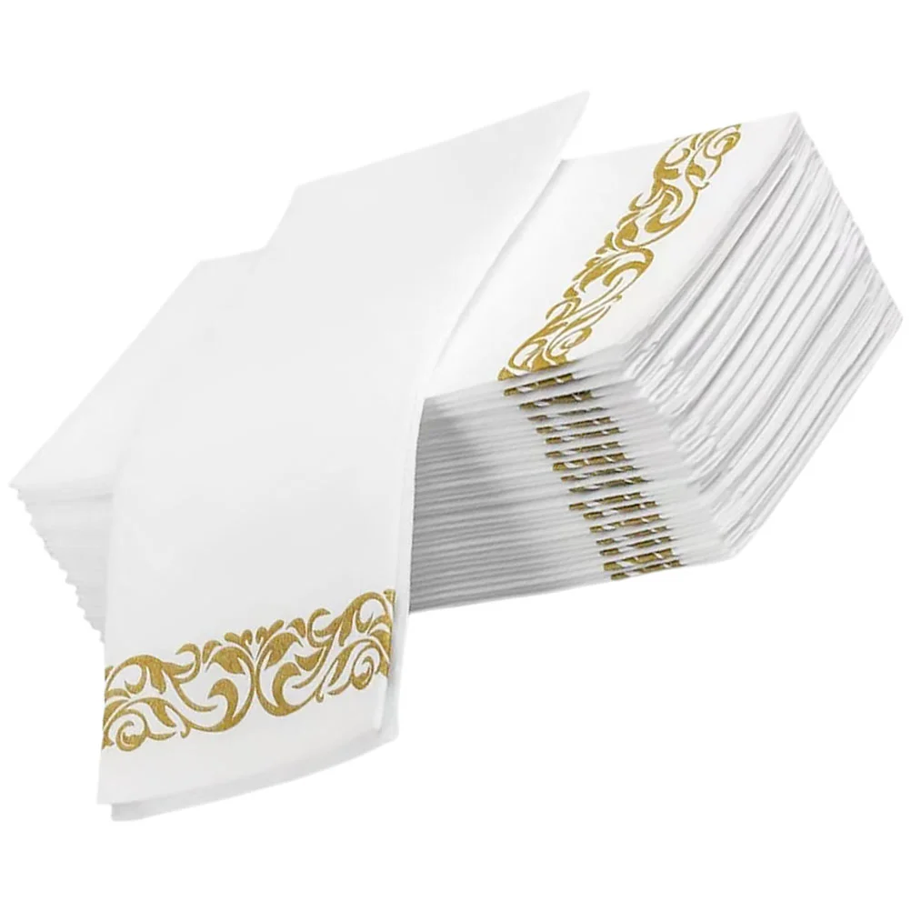 

25 Pcs Paper Napkin Holiday Party Napkins Wedding Tissues Dining Table Decorative Virgin Wood Pulp Guest Bride Decorations