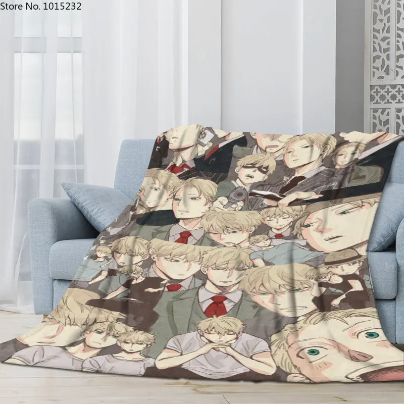 

2023 New Loid Forger 3D Flannel Blanket Cartoon Character Thin Blanket Flannel Portable Home Travel Office Blanket 01