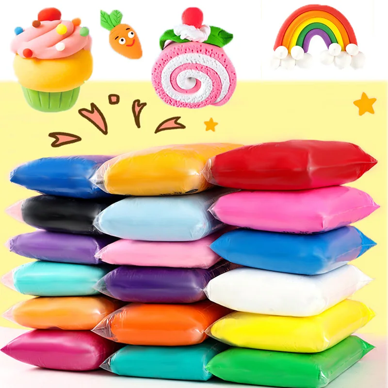 

36 Color/Set Light Clay Plasticine Modelling Educational Air Dry Clay Toy Creative DIY Soft Handgum Playdough Gifts Toy for Kids